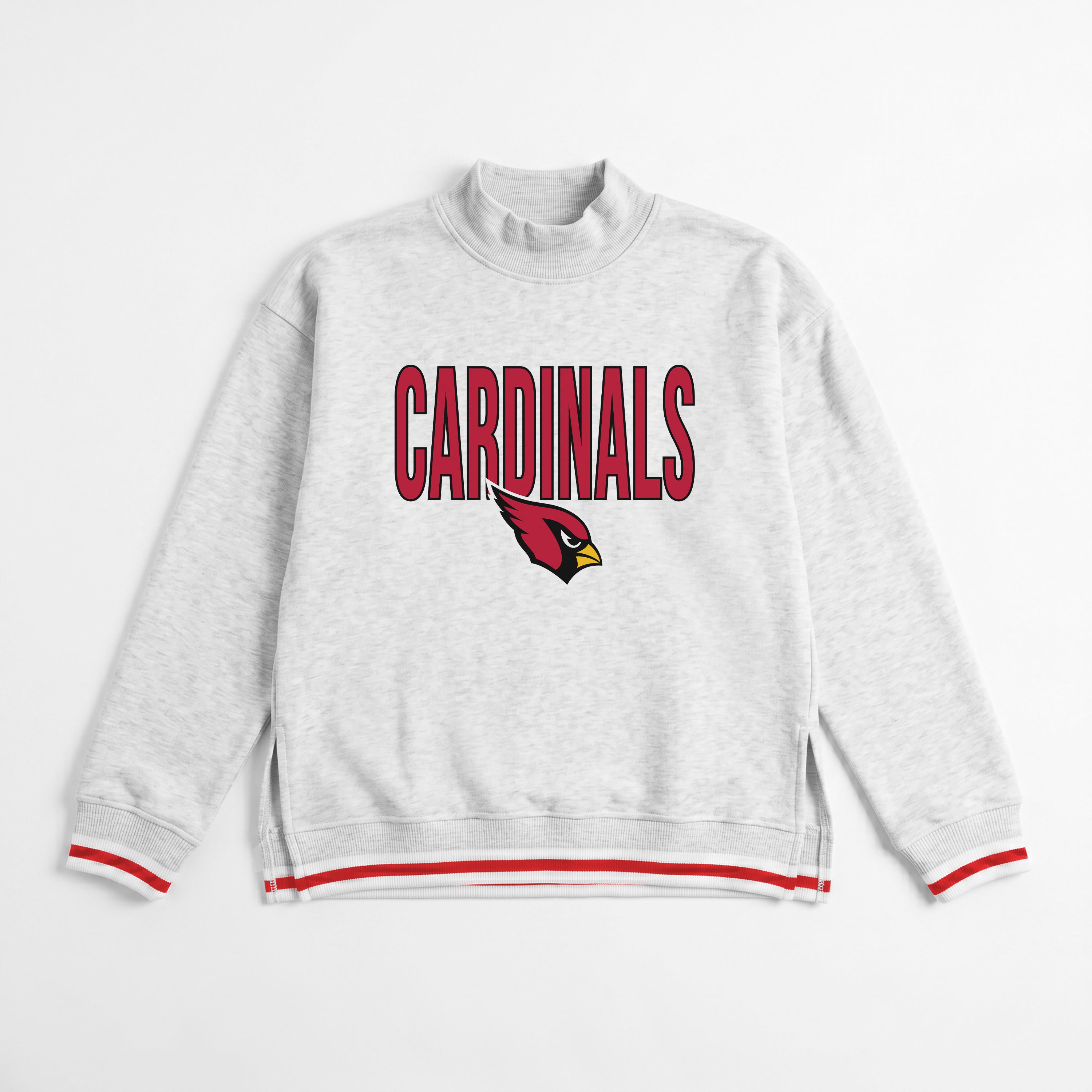 ARIZONA CARDINALS RALLY POINT CONTRAST MOCKNECK PULLOVER