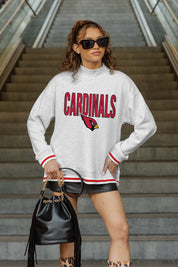 ARIZONA CARDINALS RALLY POINT CONTRAST MOCKNECK PULLOVER