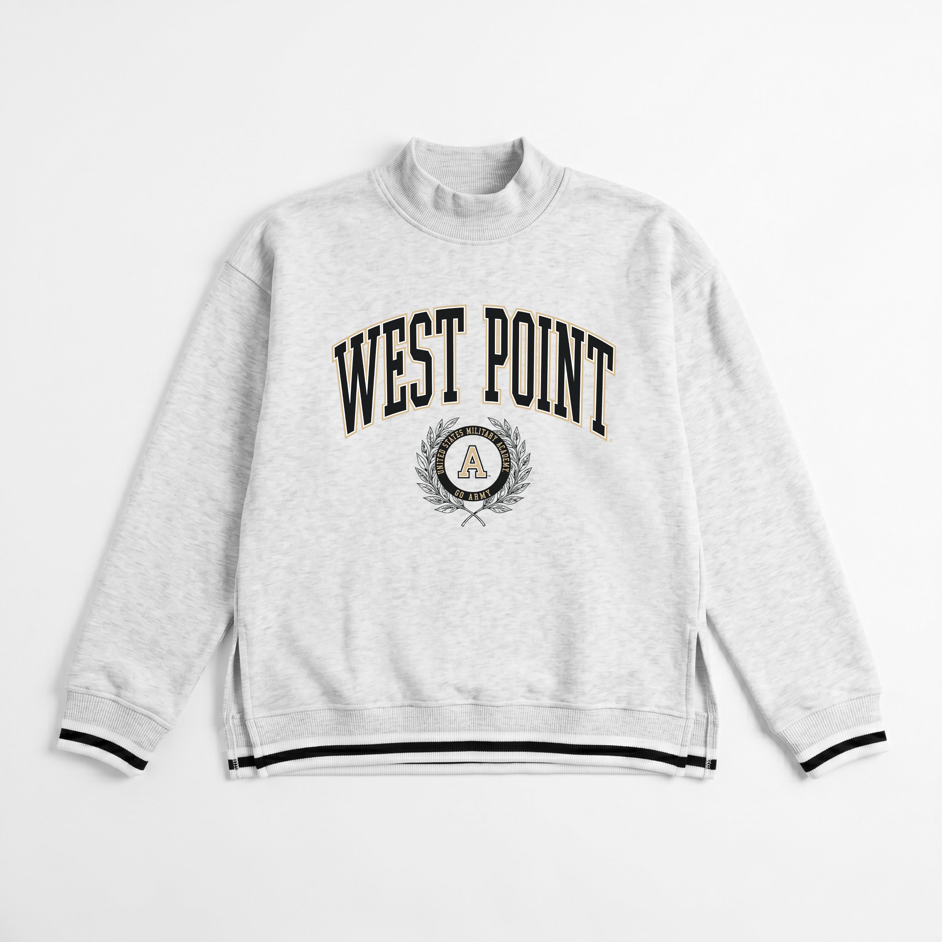 ARMY BLACK KNIGHTS RALLY POINT CONTRAST MOCKNECK PULLOVER