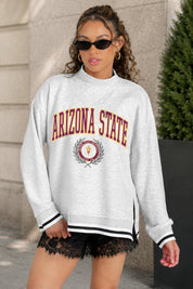 ARIZONA STATE SUN DEVILS RALLY POINT CONTRAST MOCKNECK PULLOVER