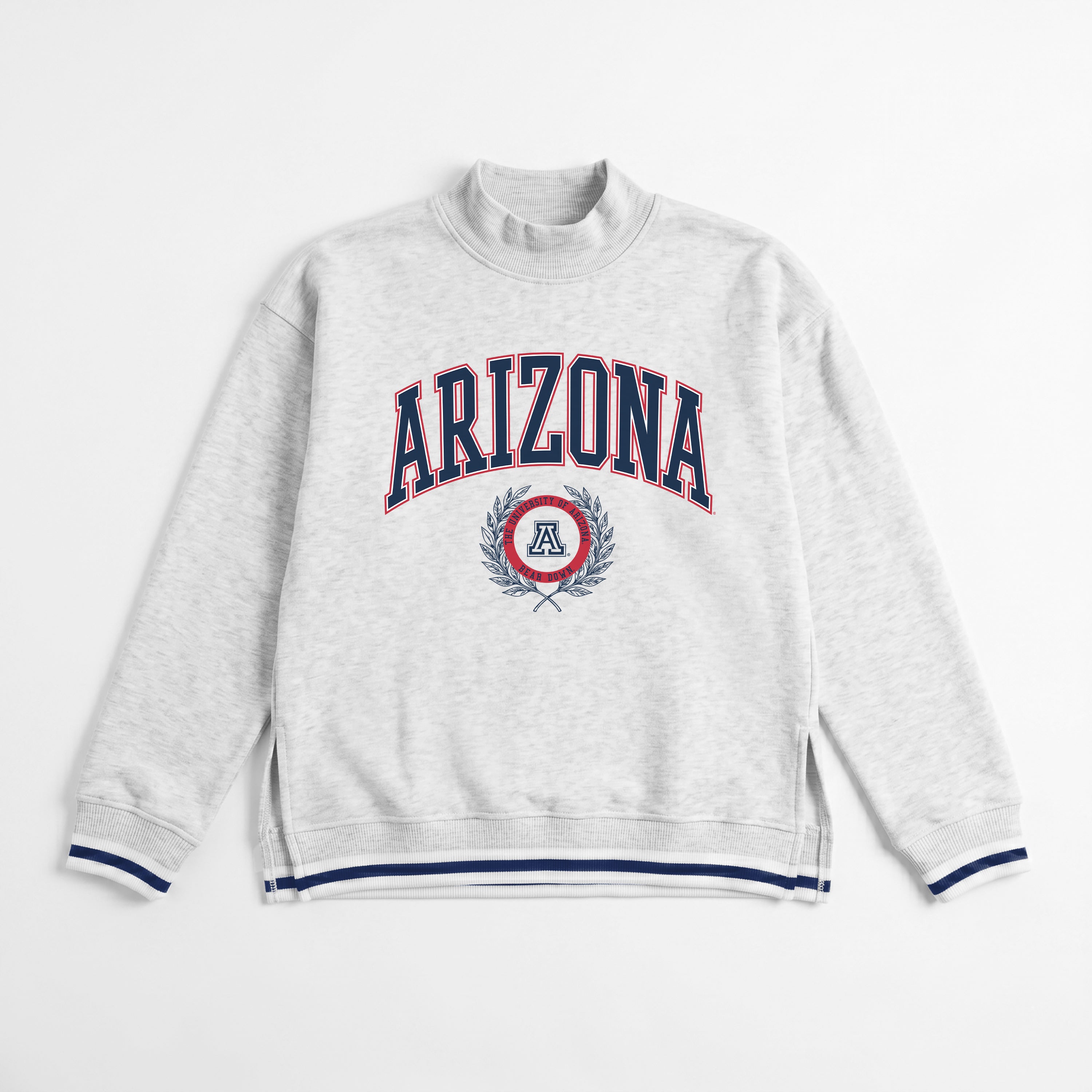 ARIZONA WILDCATS RALLY POINT CONTRAST MOCKNECK PULLOVER