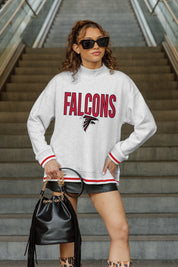 ATLANTA FALCONS RALLY POINT CONTRAST MOCKNECK PULLOVER