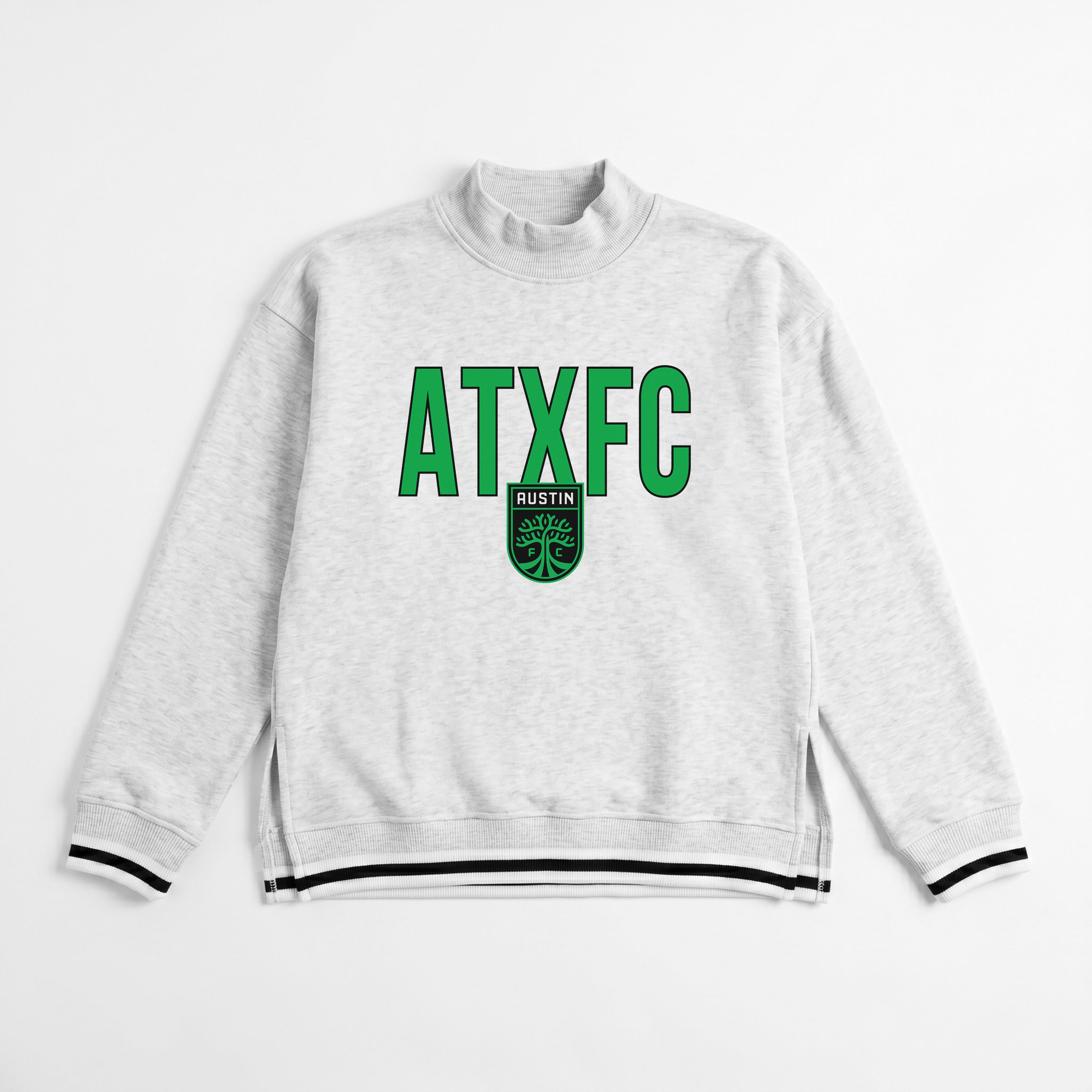 AUSTIN FC RALLY POINT CONTRAST MOCKNECK PULLOVER