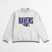 BALTIMORE RAVENS RALLY POINT CONTRAST MOCKNECK PULLOVER