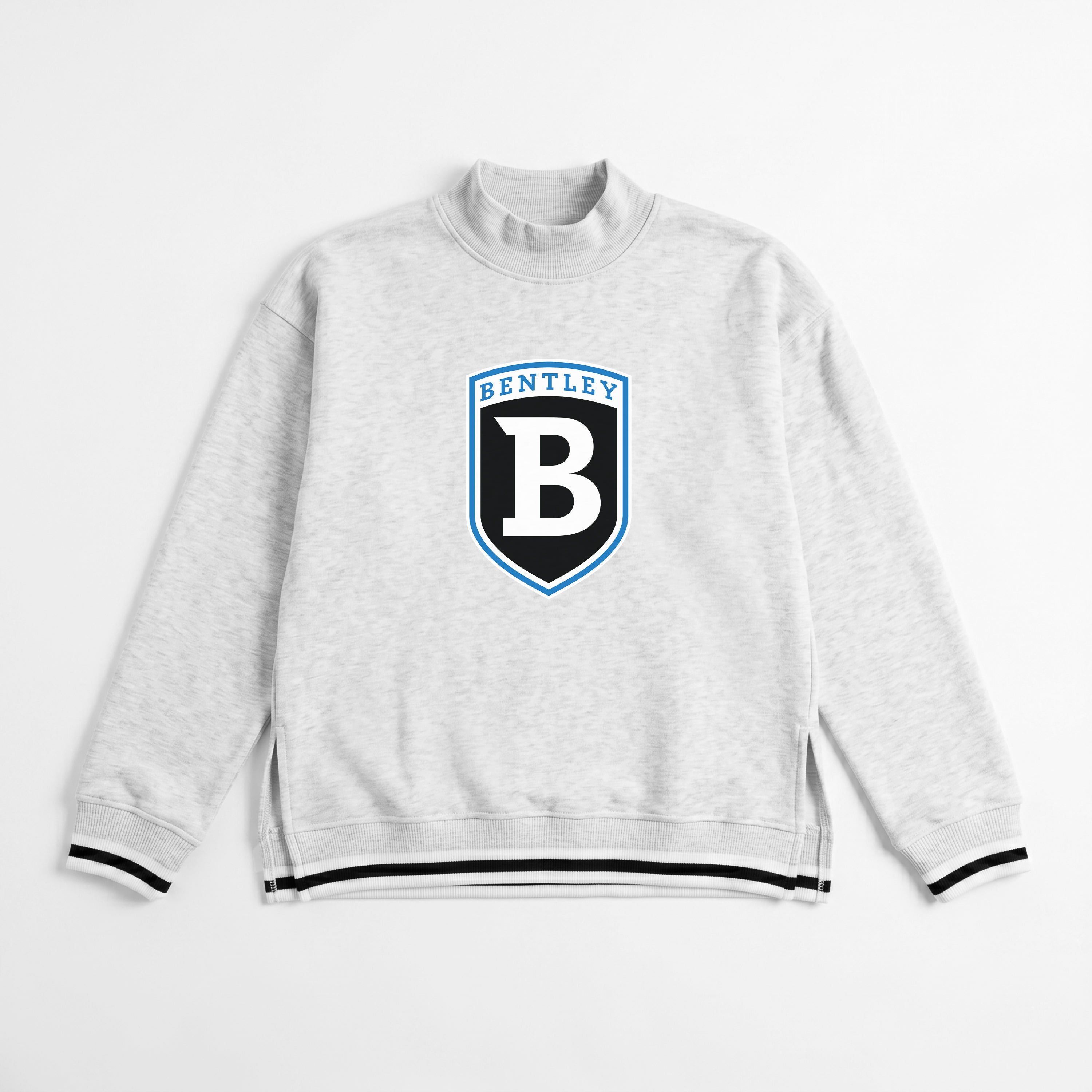 BENTLEY FALCONS RALLY POINT CONTRAST MOCKNECK PULLOVER