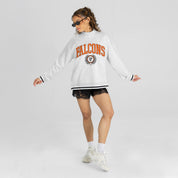 BOWLING GREEN FALCONS RALLY POINT CONTRAST MOCKNECK PULLOVER