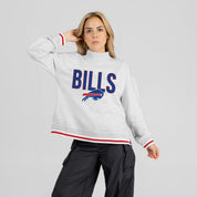 BUFFALO BILLS RALLY POINT CONTRAST MOCKNECK PULLOVER