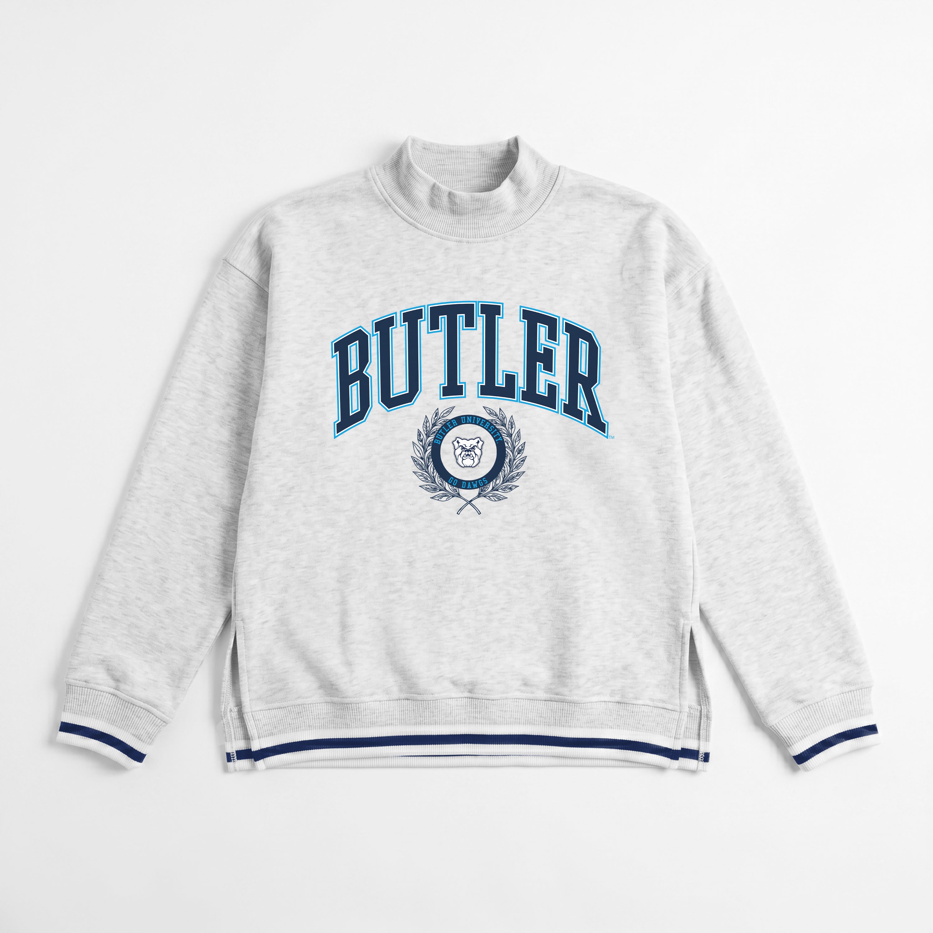 BUTLER BULLDOGS RALLY POINT CONTRAST MOCKNECK PULLOVER