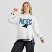 CAROLINA PANTHERS RALLY POINT CONTRAST MOCKNECK PULLOVER