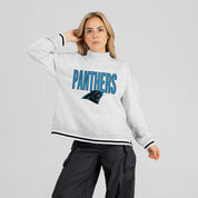 CAROLINA PANTHERS RALLY POINT CONTRAST MOCKNECK PULLOVER