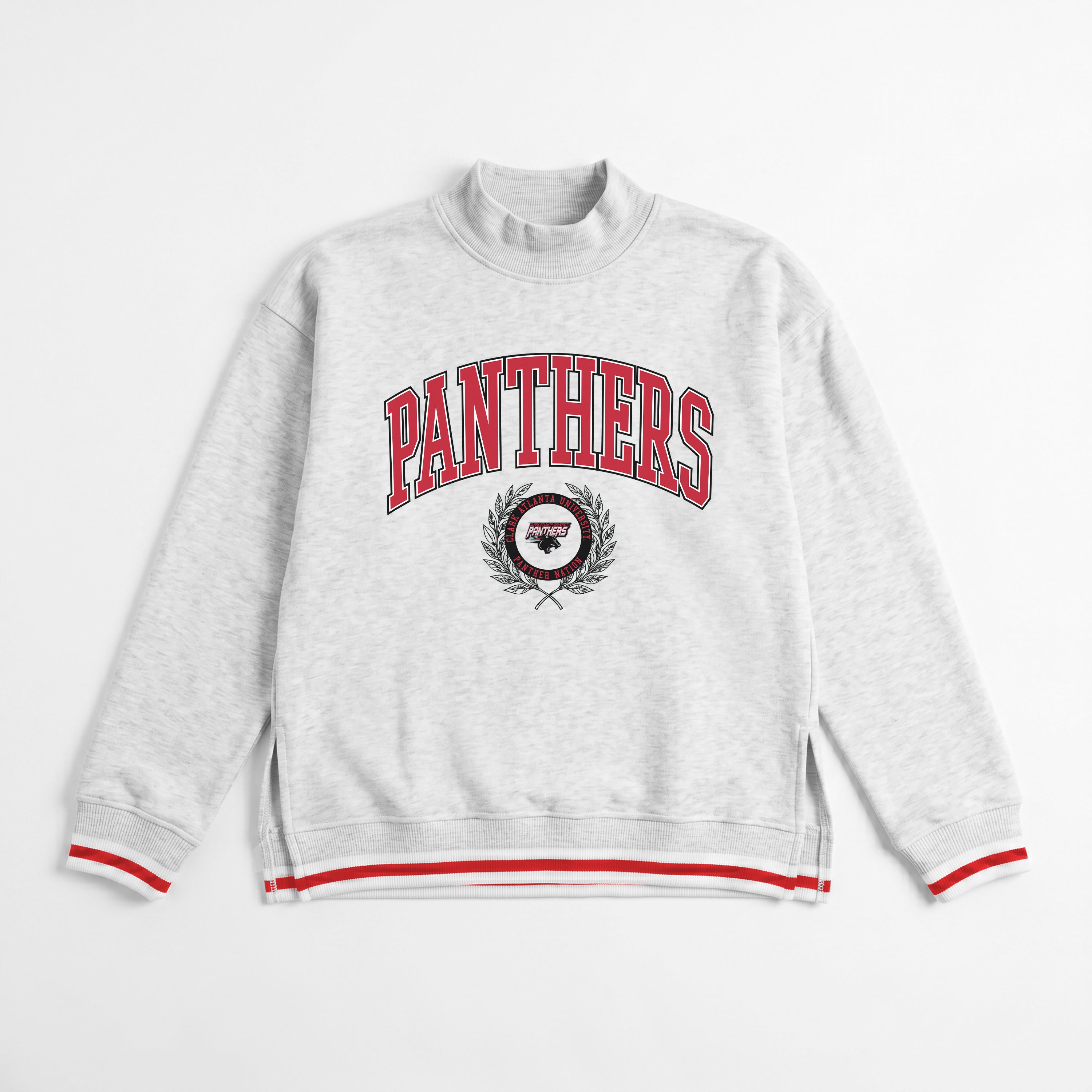 CLARK ATLANTA UNIVERSITY PANTHERS RALLY POINT CONTRAST MOCKNECK PULLOVER