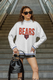 CHICAGO BEARS RALLY POINT CONTRAST MOCKNECK PULLOVER