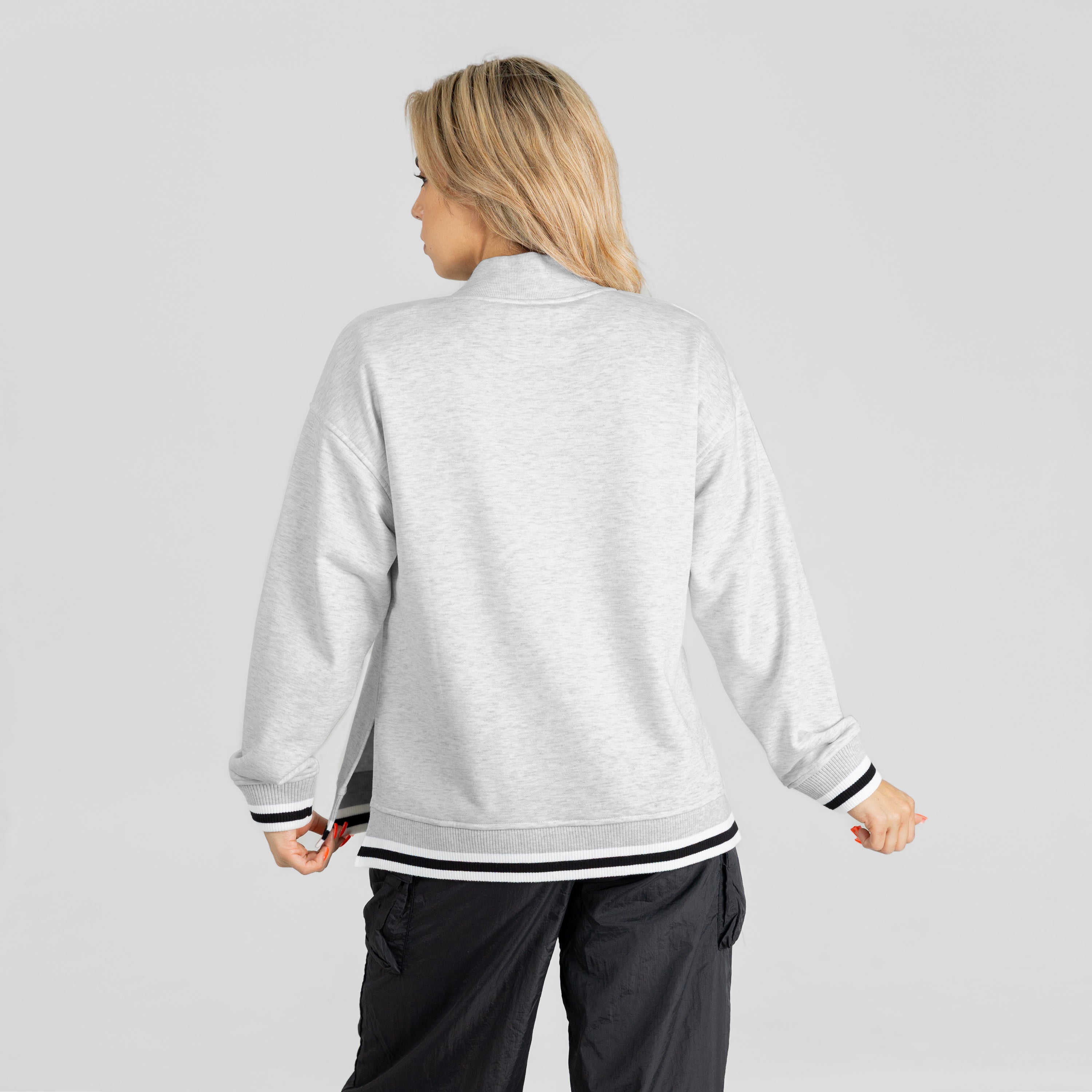 CINCINNATI BENGALS RALLY POINT CONTRAST MOCKNECK PULLOVER
