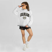 COLORADO BUFFALOES RALLY POINT CONTRAST MOCKNECK PULLOVER