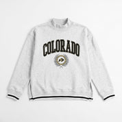 COLORADO BUFFALOES RALLY POINT CONTRAST MOCKNECK PULLOVER