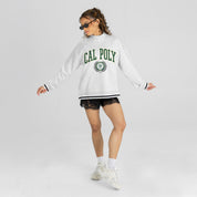 CAL POLY MUSTANGS RALLY POINT CONTRAST MOCKNECK PULLOVER