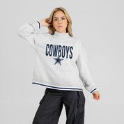 DALLAS COWBOYS RALLY POINT CONTRAST MOCKNECK PULLOVER