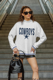 DALLAS COWBOYS RALLY POINT CONTRAST MOCKNECK PULLOVER