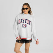 DAYTON FLYERS RALLY POINT CONTRAST MOCKNECK PULLOVER