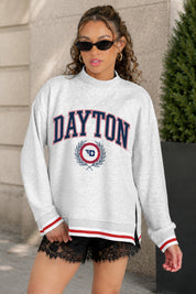 DAYTON FLYERS RALLY POINT CONTRAST MOCKNECK PULLOVER