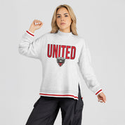 DC UNITED RALLY POINT CONTRAST MOCKNECK PULLOVER