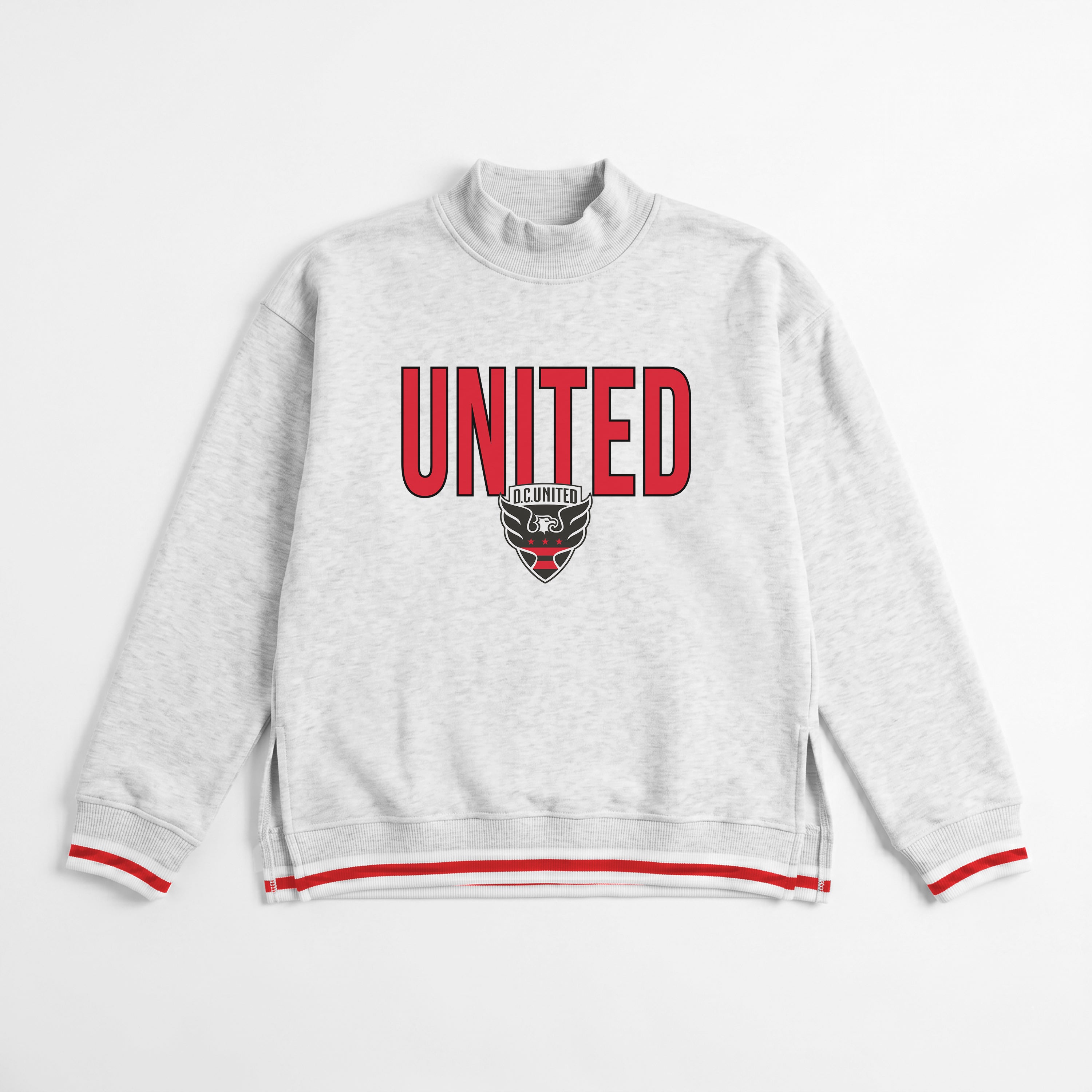 DC UNITED RALLY POINT CONTRAST MOCKNECK PULLOVER