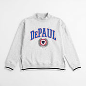 DEPAUL BLUE DEMONS RALLY POINT CONTRAST MOCKNECK PULLOVER