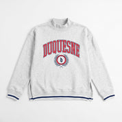DUQUESNE UNIVERSITY DUKES RALLY POINT CONTRAST MOCKNECK PULLOVER