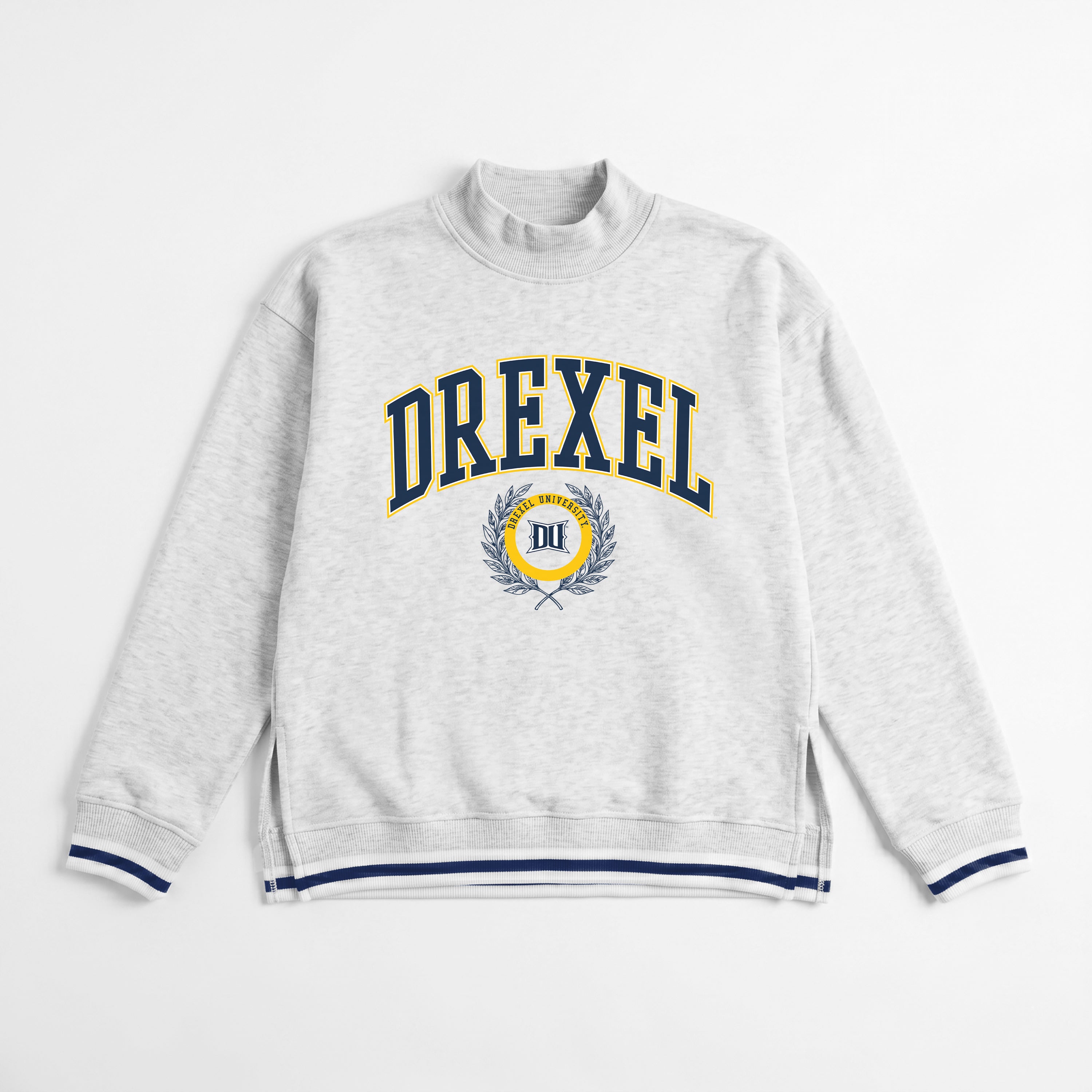 DREXEL UNIVERSITY DRAGONS RALLY POINT CONTRAST MOCKNECK PULLOVER