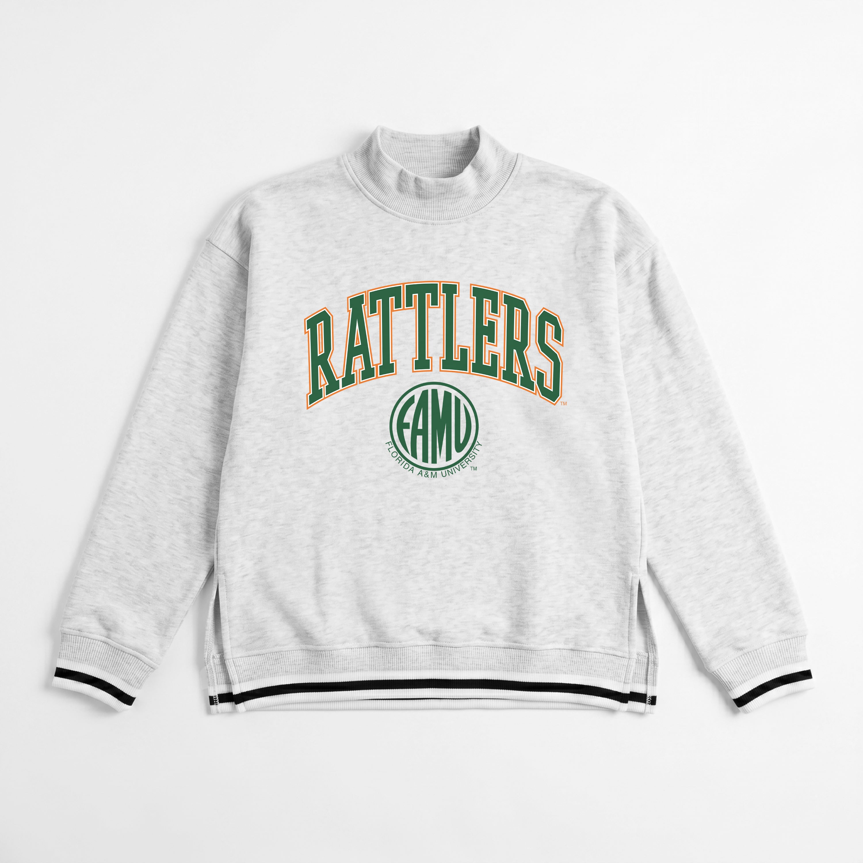 FLORIDA A&M RATTLERS RALLY POINT CONTRAST MOCKNECK PULLOVER