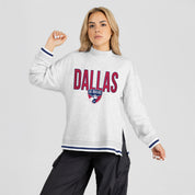 FC DALLAS RALLY POINT CONTRAST MOCKNECK PULLOVER