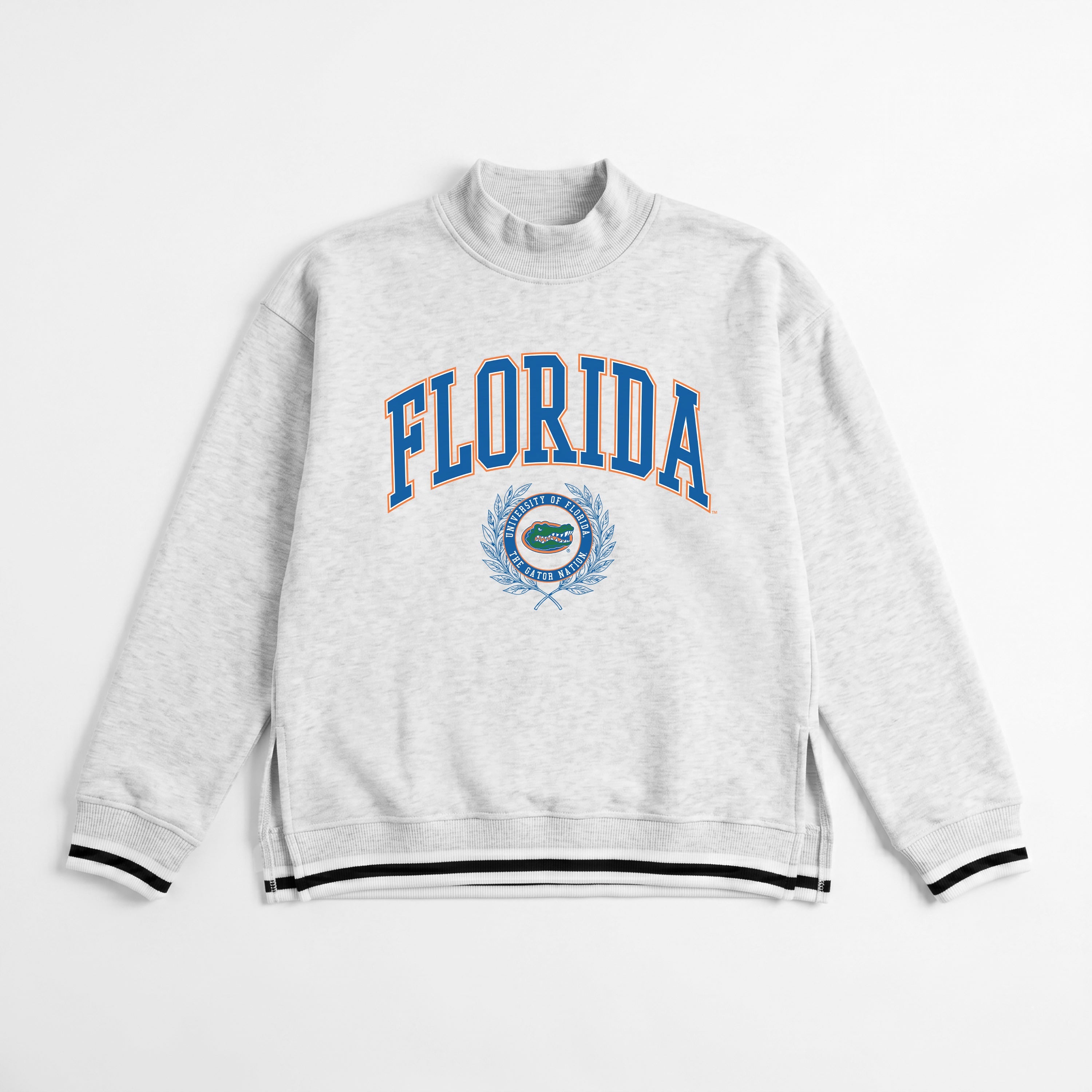 FLORIDA GATORS RALLY POINT CONTRAST MOCKNECK PULLOVER
