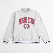 FRESNO STATE BULLDOGS RALLY POINT CONTRAST MOCKNECK PULLOVER
