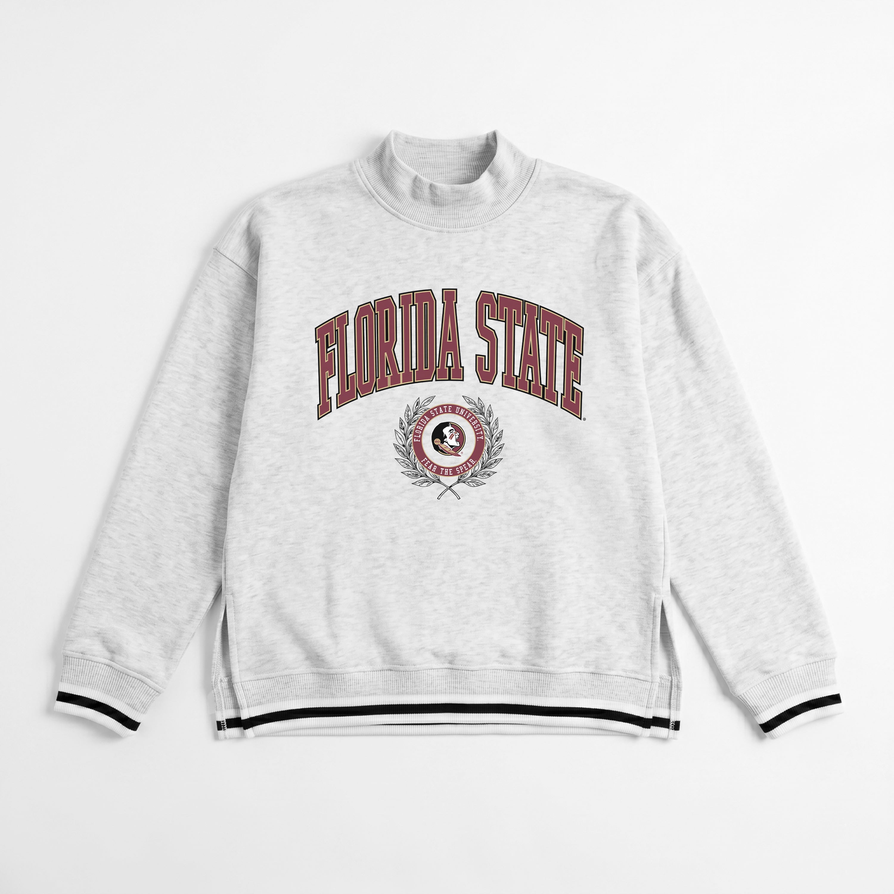 FLORIDA STATE SEMINOLES RALLY POINT CONTRAST MOCKNECK PULLOVER