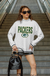 GREEN BAY PACKERS RALLY POINT CONTRAST MOCKNECK PULLOVER