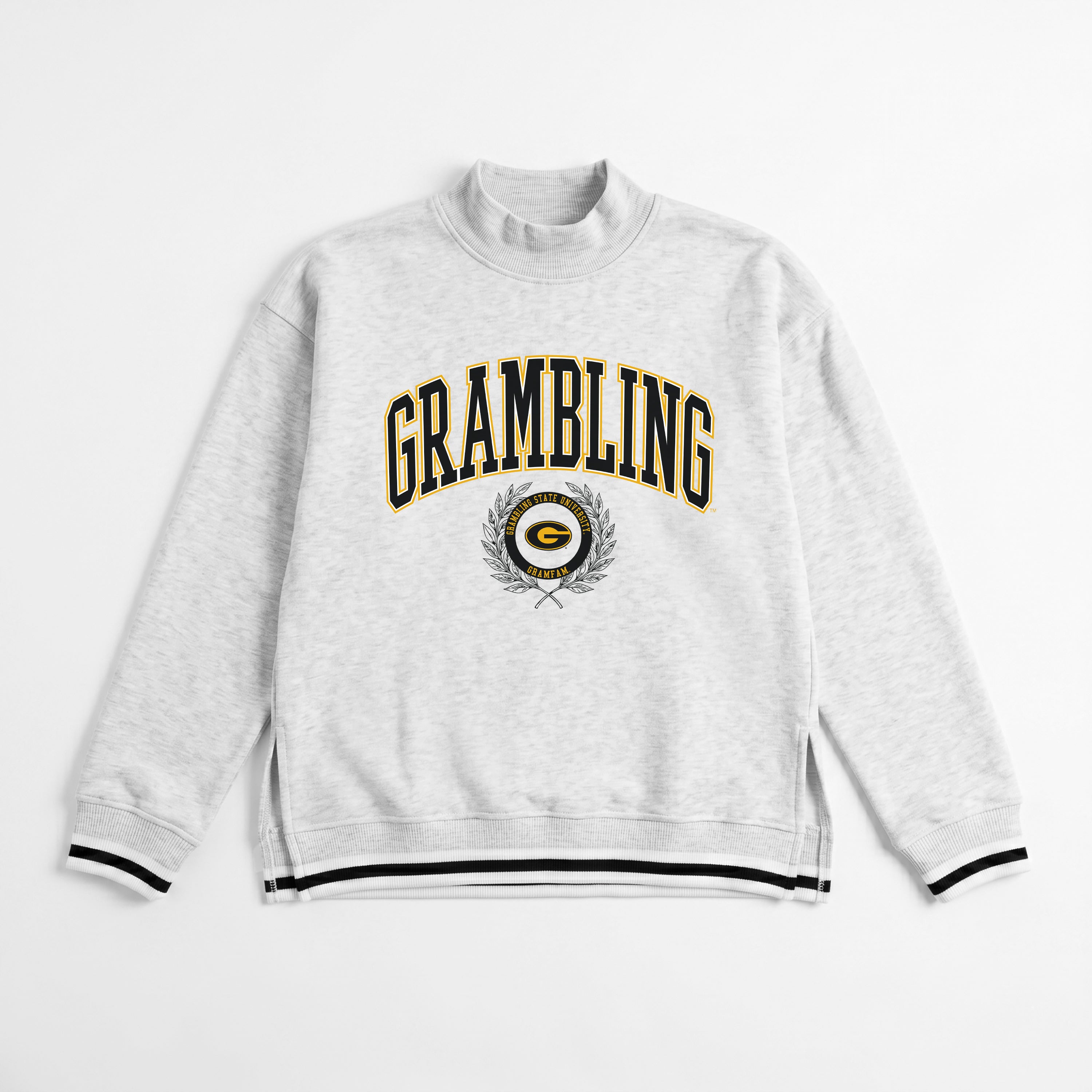 GRAMBLING STATE TIGERS RALLY POINT CONTRAST MOCKNECK PULLOVER