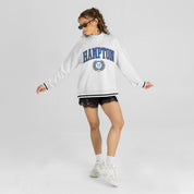 HAMPTON PIRATES RALLY POINT CONTRAST MOCKNECK PULLOVER