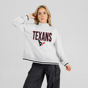 HOUSTON TEXANS RALLY POINT CONTRAST MOCKNECK PULLOVER