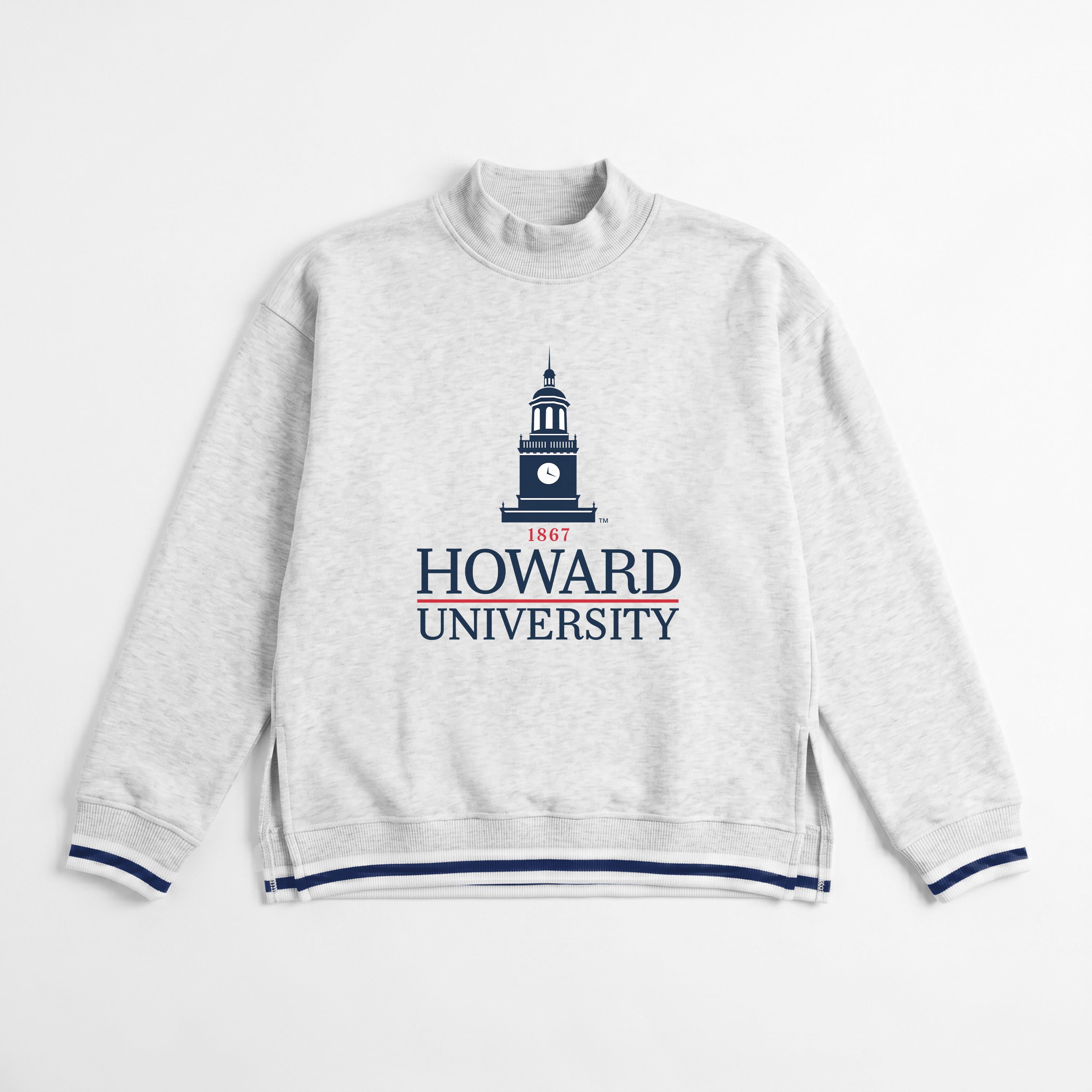 HOWARD BISON RALLY POINT CONTRAST MOCKNECK PULLOVER