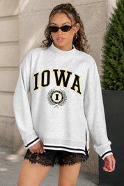 IOWA HAWKEYES RALLY POINT CONTRAST MOCKNECK PULLOVER