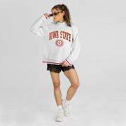 IOWA STATE CYCLONES RALLY POINT CONTRAST MOCKNECK PULLOVER