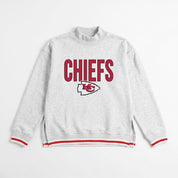 KANSAS CITY CHIEFS RALLY POINT CONTRAST MOCKNECK PULLOVER