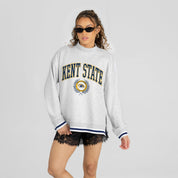 KENT STATE GOLDEN FLASHES RALLY POINT CONTRAST MOCKNECK PULLOVER
