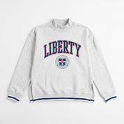 LIBERTY FLAMES RALLY POINT CONTRAST MOCKNECK PULLOVER
