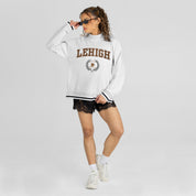 LEHIGH MOUNTAIN HAWKS RALLY POINT CONTRAST MOCKNECK PULLOVER