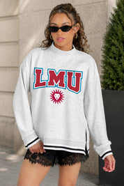 LOYOLA MARYMOUNT LIONS RALLY POINT CONTRAST MOCKNECK PULLOVER