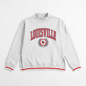 LOUISVILLE CARDINALS RALLY POINT CONTRAST MOCKNECK PULLOVER