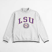LSU TIGERS RALLY POINT CONTRAST MOCKNECK PULLOVER