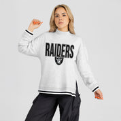 LAS VEGAS RAIDERS RALLY POINT CONTRAST MOCKNECK PULLOVER