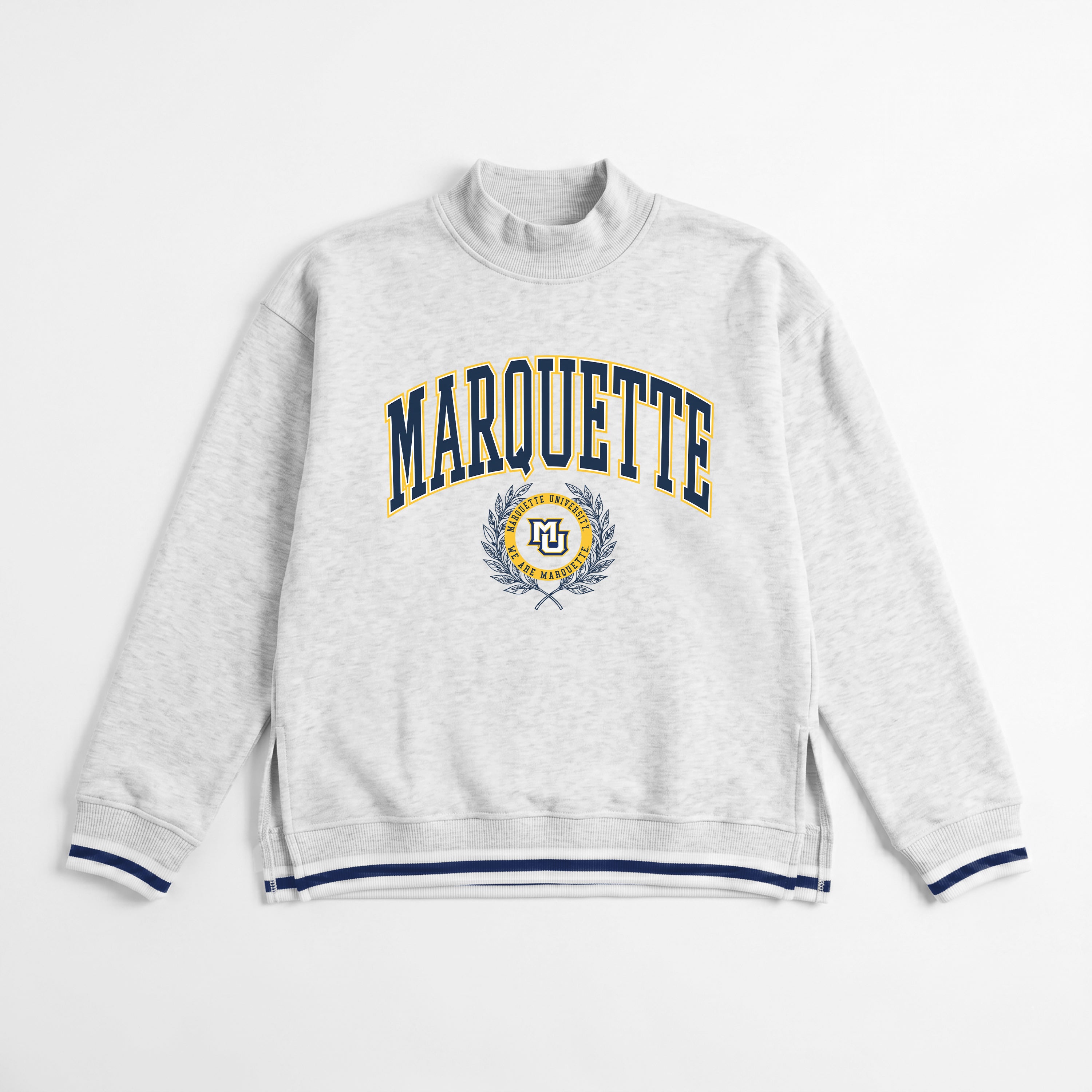 MARQUETTE GOLDEN EAGLES RALLY POINT CONTRAST MOCKNECK PULLOVER